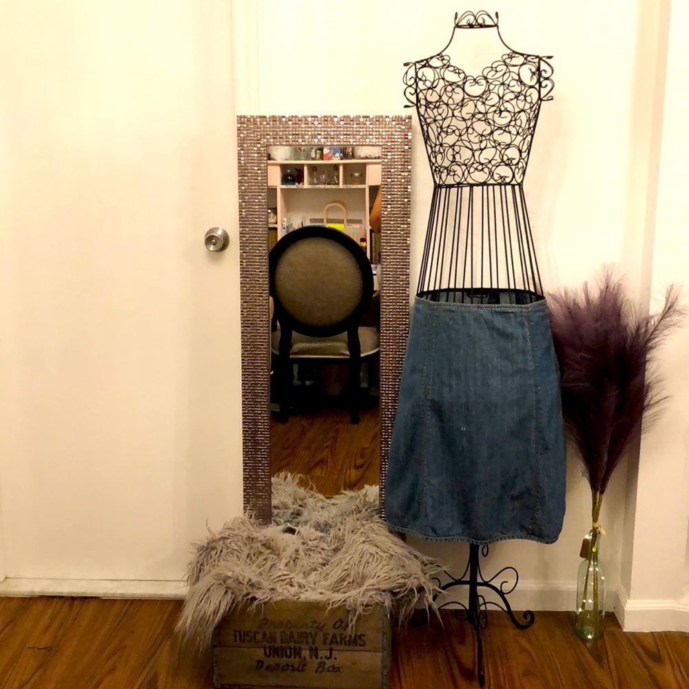 DKNY Jean A-line  skirt size 8